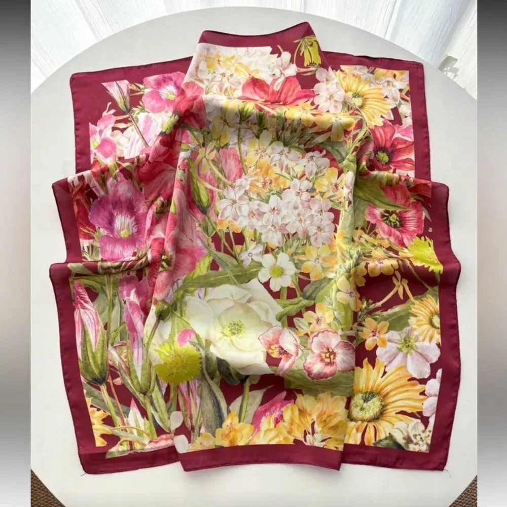 Boho Floral Scarf S75
